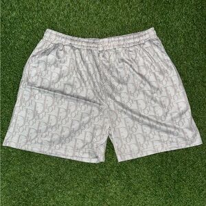Dior Gray Monogram Athletic Shorts